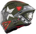 Kask Motocyklowy KYT R2R MAX ASSAULT matowy zielony wojskowy ECE/ONU 22-06