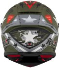 Kask Motocyklowy KYT R2R MAX ASSAULT matowy zielony wojskowy ECE/ONU 22-06