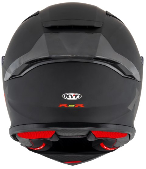 Kask Motocyklowy KYT R2R połysk matowy czarny ECE/ONU 22-06