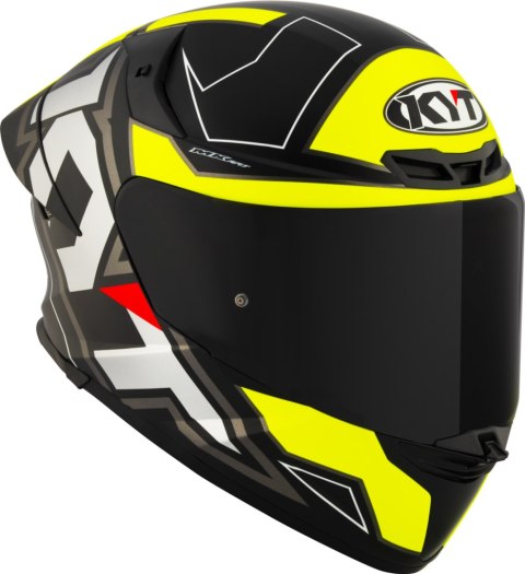 Kask motocyklowy KYT TT-REVO ELECTRON MATT Czarny/Żółty