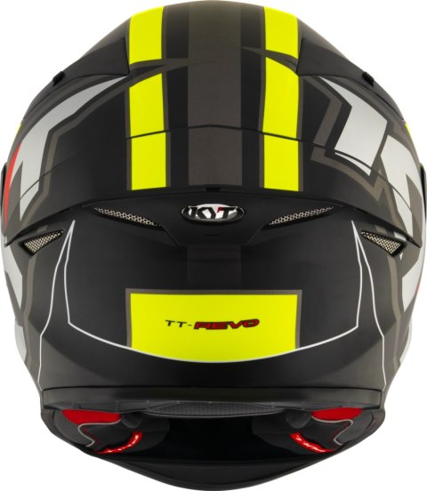 Kask motocyklowy KYT TT-REVO ELECTRON MATT Czarny/Żółty