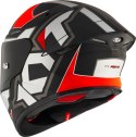 Kask motocyklowy KYT TT-REVO ELECTRON MATT Szary/Czerwony