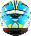 Kask motocyklowy KYT TT-REVO GRAND PRIX Biały/Jasny Niebieski