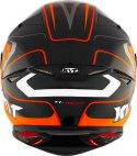 Kask motocyklowy KYT TT-REVO OVERTECH Czarny/Pomarańczowy