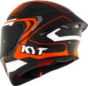 Kask motocyklowy KYT TT-REVO OVERTECH Czarny/Pomarańczowy