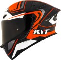 Kask motocyklowy KYT TT-REVO OVERTECH Czarny/Pomarańczowy