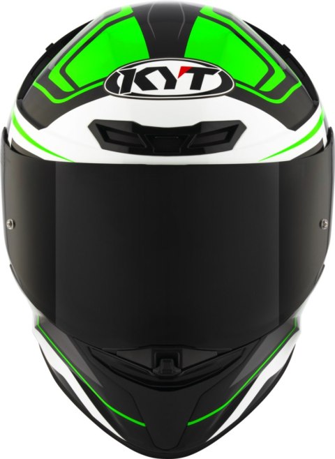 Kask motocyklowy KYT TT-REVO OVERTECH Czarny/Zielony