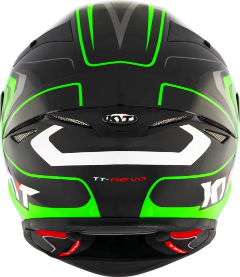 Kask motocyklowy KYT TT-REVO OVERTECH Czarny/Zielony