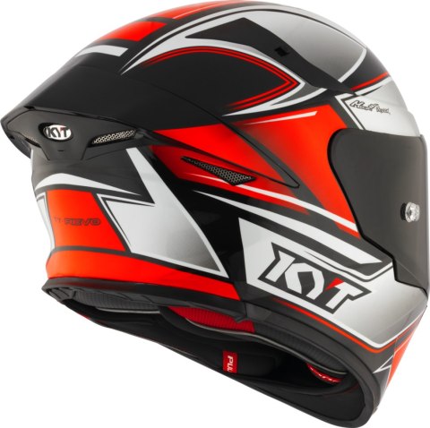 Kask motocyklowy KYT TT-REVO TOURIST Czerwony FLUO