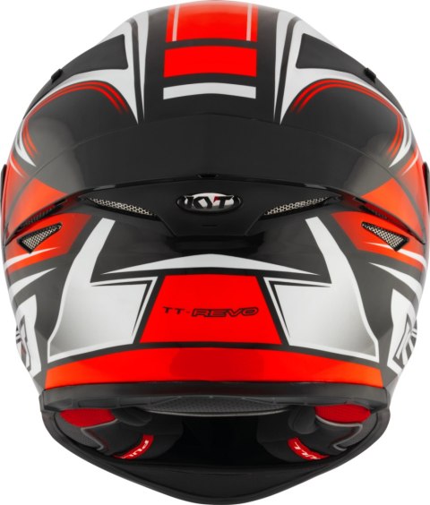 Kask motocyklowy KYT TT-REVO TOURIST Czerwony FLUO