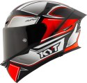 Kask motocyklowy KYT TT-REVO TOURIST Czerwony FLUO