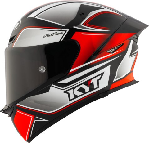 Kask motocyklowy KYT TT-REVO TOURIST Czerwony FLUO