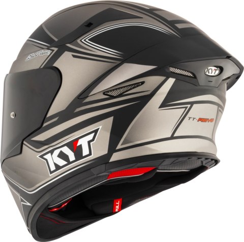 Kask motocyklowy KYT TT-REVO TOURIST MATT Zimny Szary