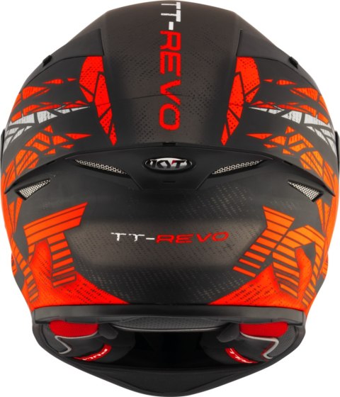 Kask motocyklowy KYT TT-REVO COMBUSTION MATT Czerwony