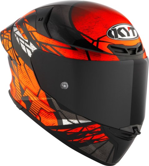 Kask motocyklowy KYT TT-REVO COMBUSTION Pomarańczowy