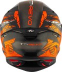 Kask motocyklowy KYT TT-REVO COMBUSTION Pomarańczowy