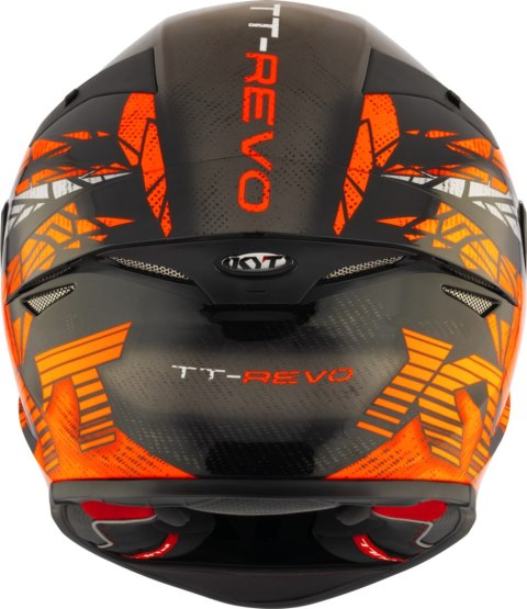 Kask motocyklowy KYT TT-REVO COMBUSTION Pomarańczowy