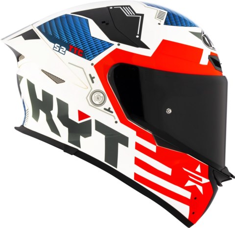 Kask motocyklowy KYT TT-REVO FUSELAGE Czerwony