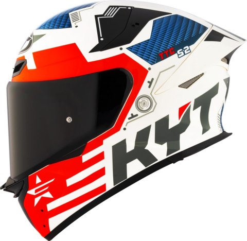 Kask motocyklowy KYT TT-REVO FUSELAGE Czerwony