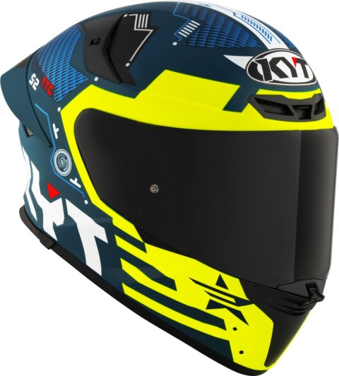Kask motocyklowy KYT TT-REVO FUSELAGE MATT Żółty 2XL