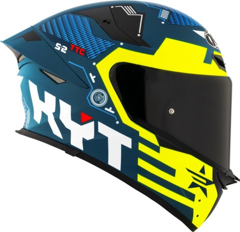 Kask motocyklowy KYT TT-REVO FUSELAGE MATT Żółty