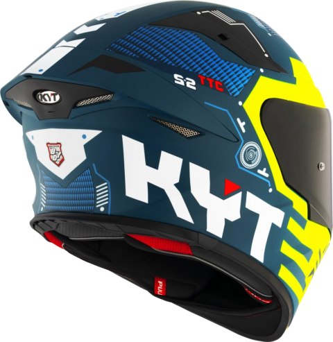 Kask motocyklowy KYT TT-REVO FUSELAGE MATT Żółty