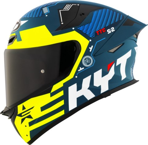 Kask motocyklowy KYT TT-REVO FUSELAGE MATT Żółty