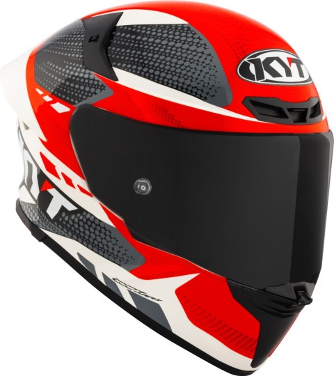 Kask motocyklowy KYT TT-REVO GEAR Czarny/Czerwony