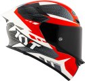 Kask motocyklowy KYT TT-REVO GEAR Czarny/Czerwony