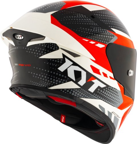 Kask motocyklowy KYT TT-REVO GEAR Czarny/Czerwony
