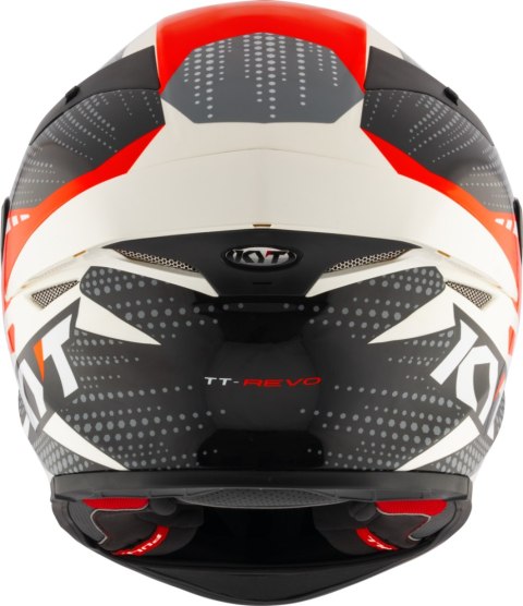 Kask motocyklowy KYT TT-REVO GEAR Czarny/Czerwony