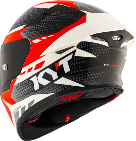 Kask motocyklowy KYT TT-REVO GEAR Czarny/Czerwony