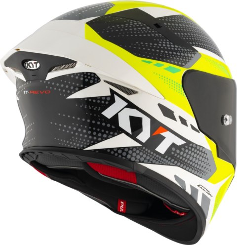 Kask motocyklowy KYT TT-REVO GEAR Czarny/Żółty