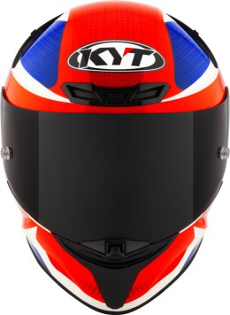 Kask motocyklowy KYT TT-REVO GEAR Niebieski/Czerwony