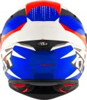 Kask motocyklowy KYT TT-REVO GEAR Niebieski/Czerwony