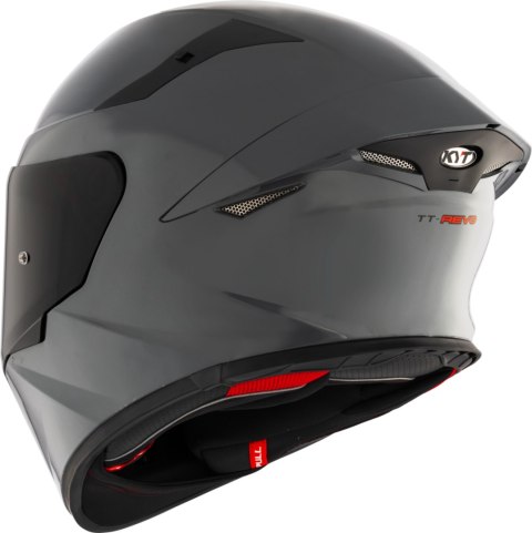 Kask motocyklowy KYT TT-REVO PLAIN Szary