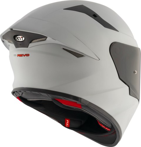 Kask motocyklowy KYT TT-REVO PLAIN MATT Asp Szary