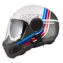 KASK MOTOCYKLOWY NZI MINIMOD DUO WATSON WHITE BLACK POWER