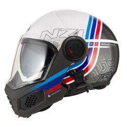 KASK MOTOCYKLOWY NZI MINIMOD DUO WATSON WHITE BLACK POWER
