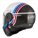 KASK MOTOCYKLOWY NZI MINIMOD DUO WATSON WHITE BLACK POWER
