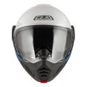 KASK MOTOCYKLOWY NZI MINIMOD DUO WATSON WHITE BLACK POWER