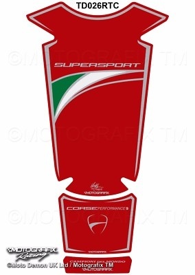 MOTOGRAFIX TANKPAD DUCATI SUPERSPORT 2016-2019 TD026RTC