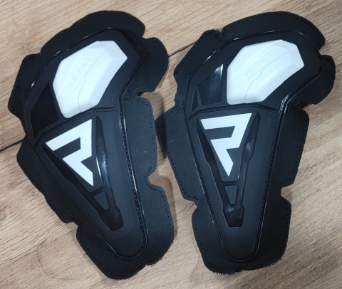 SLIDERY ŁOKCI REBELHORN (NA RZEPY) BLACK/WHITE