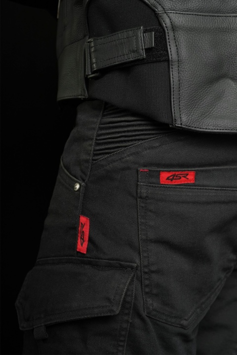 Jeansy motocyklowe czarne Tourismo Men 4SR