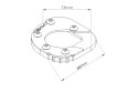 Poszerzenie stopki PUIG BMW F700GS 12-17 standardowe zawieszenie