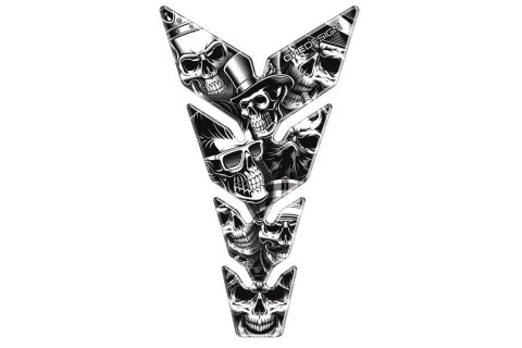 Tankpad PUIG Skull Party BW