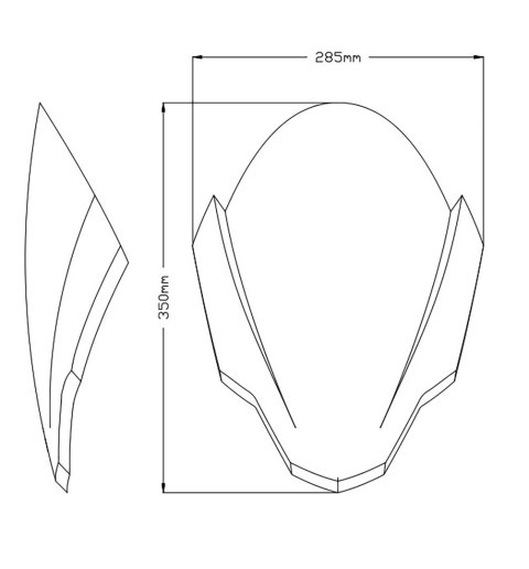 Szyba sportowa PUIG do Aprilia Tuono 660 21-25