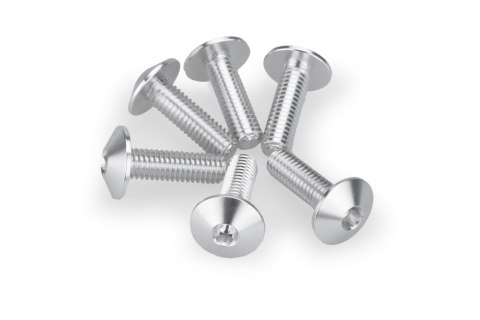 Anodyzowane śrubki PUIG do szyb i owiewek (M6x20, 6 szt.)