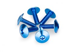 Anodyzowane śrubki PUIG do szyb i owiewek (M6x20, fi 16,9 mm, 6 szt.)