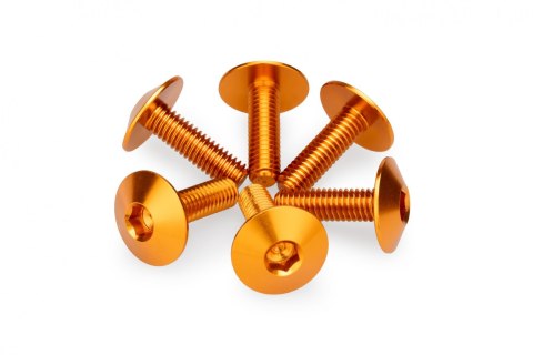 Anodyzowane śrubki PUIG do szyb i owiewek (M6x20, fi 16,9 mm, 6 szt.)